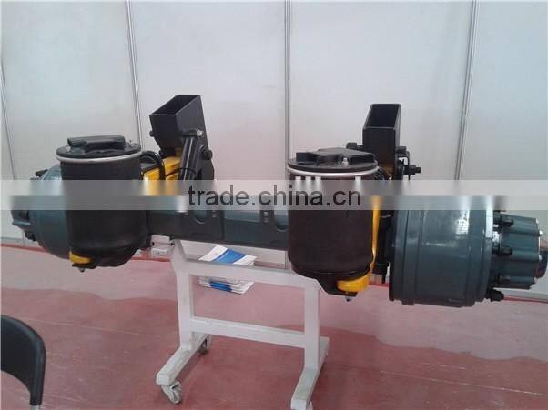 Trailer and semi trailer bogie use air suspension