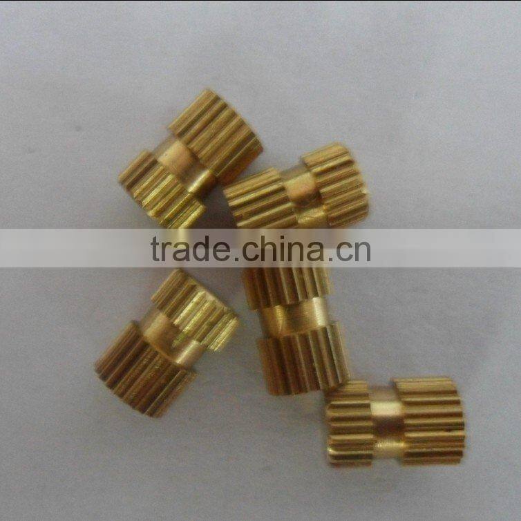 Factory manufacture high precision brass knurled blank/computer nut