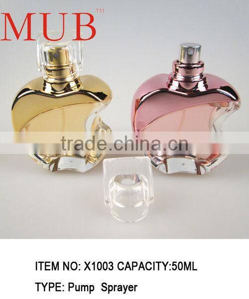 high quality empty polished glass perfume bottle manufacturer factory & tear water drop shaped fancy crystal perfume atomizer