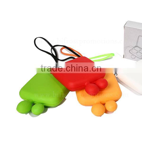 Cute Cheap Keychain Plastic Pill Box