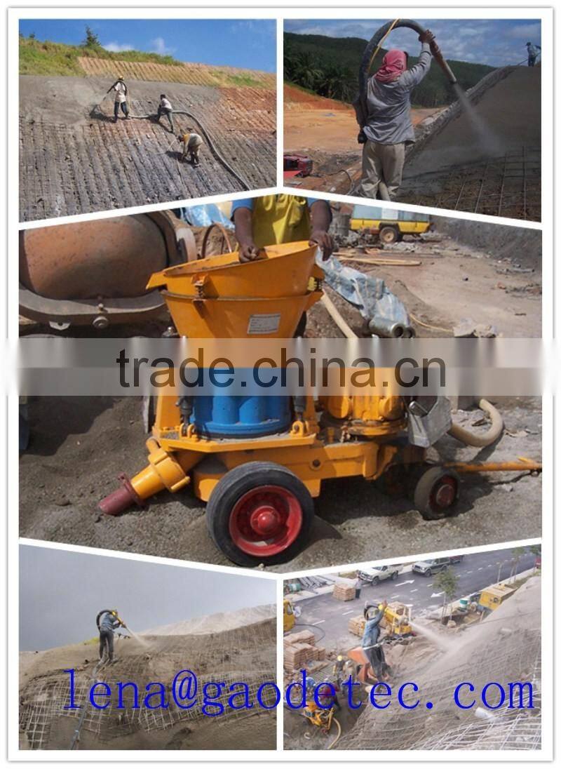 CE OEM Portable Sized Air Motor Drive Dry Mix Shotcreting machine