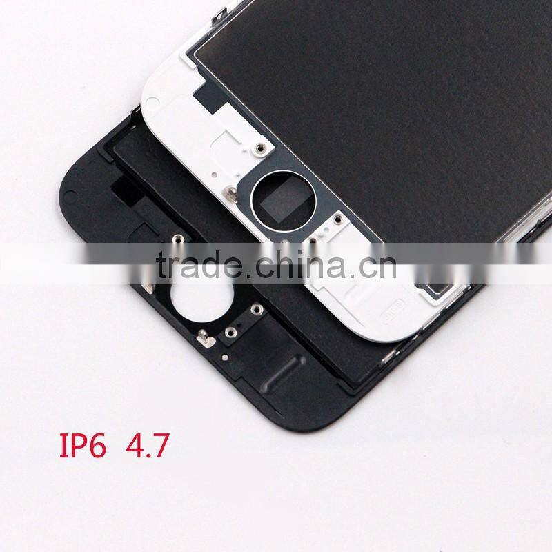 for iphone 6 glass with frame close to original green film glass with logo higher frame