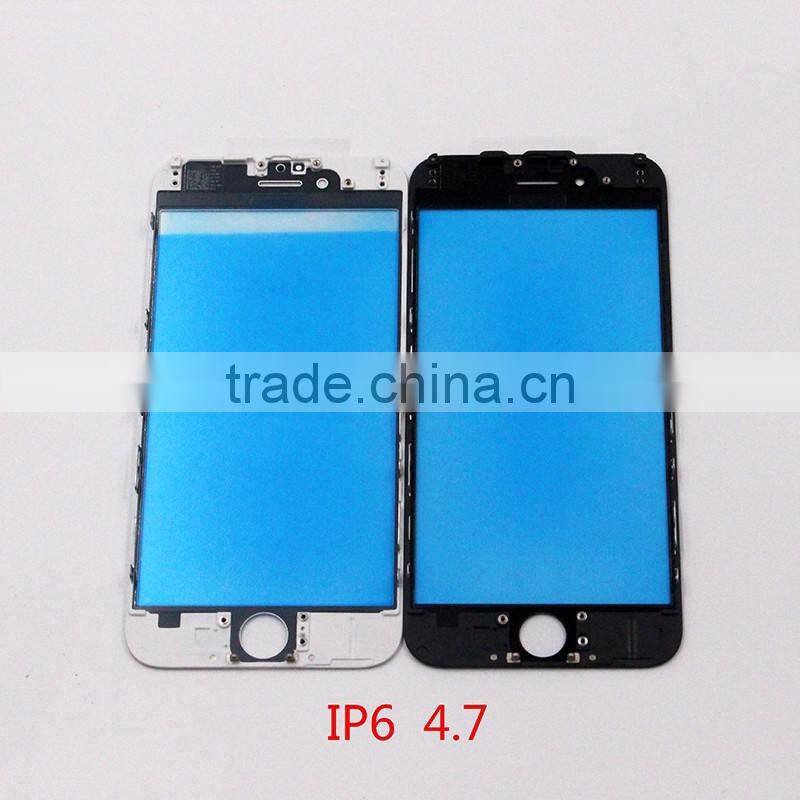 Front Outer Glass With Frame Bezel For iPhone 6