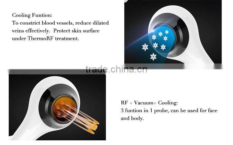 2017 Home use skin tighting machine thermo RF Skin Lifting Anti-Aging Vacuum RF with cooling beauty machine spa facial machine