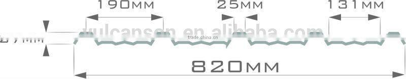 Co-Extruded Plastic Polycarbonate Corrugated Roofing Sheet (Valuview Blue TRIMDEK)