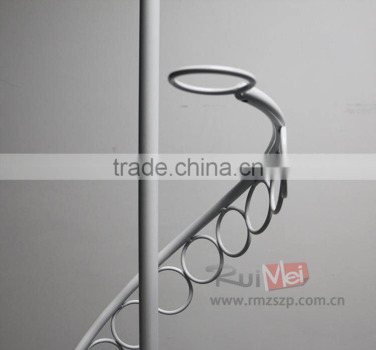 Valuable silvery cheap wholesale tie rack scarf