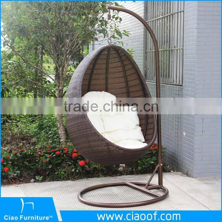 New Design Hot Sale Rattan Hanging Egg Sofa