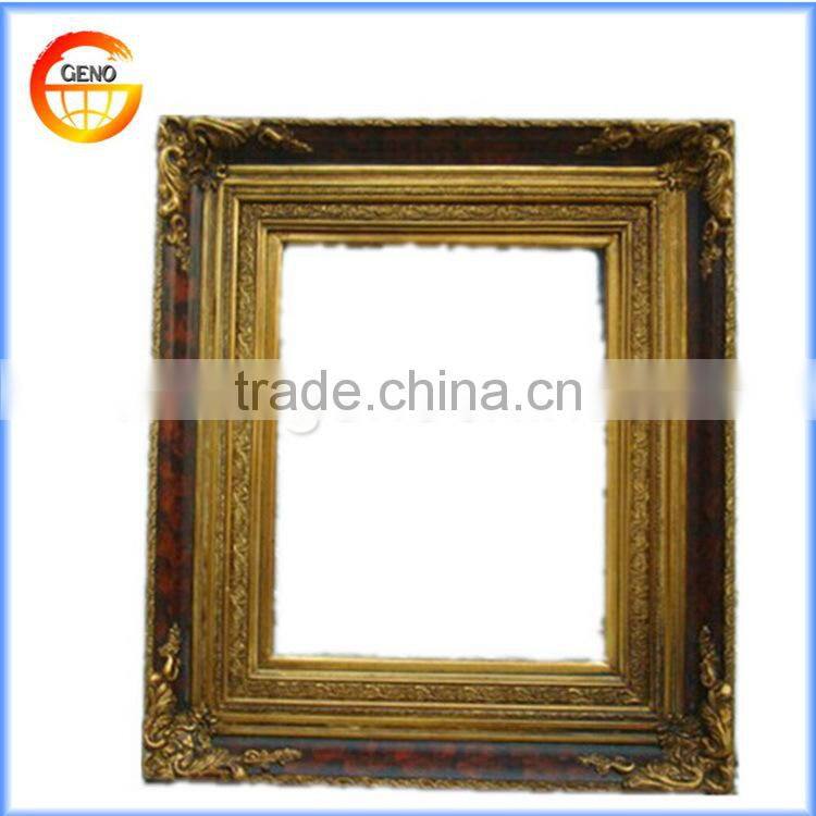 Wholesale wood antique golden photo frame