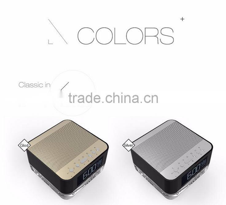 2016 New Arrival Crystal Wireless Multifuction Remote Control Bluetooth Speaker With FM Radio/Night Light/TF Card Supported