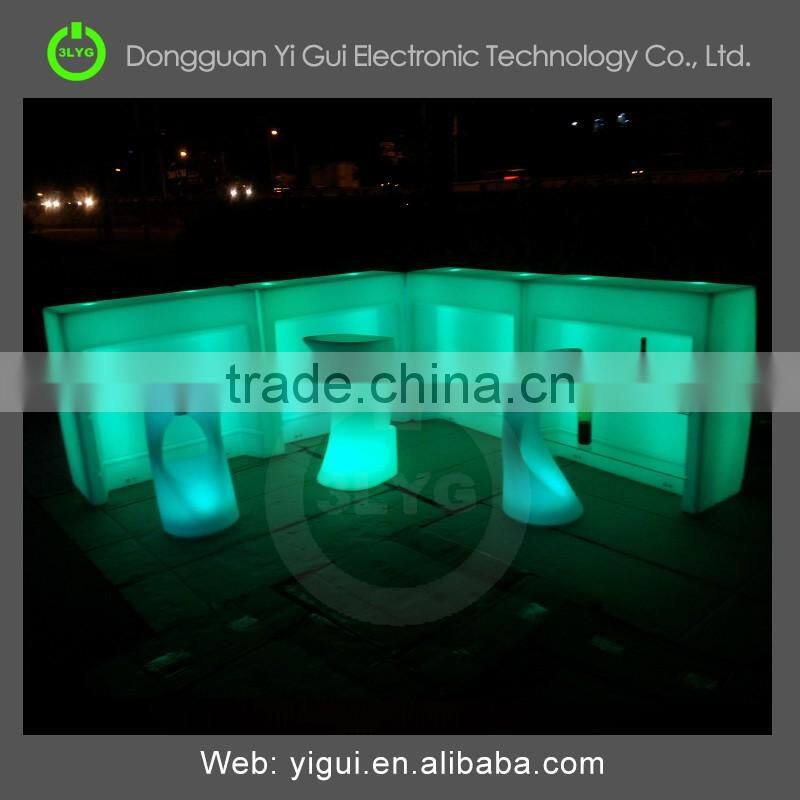 2016 new design manufacturer LED bar counter with remote controler/led furniture