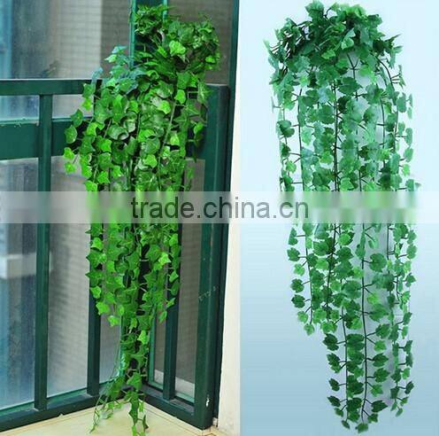 1m to 2.2m long EZ09 0109 new decoration artificial flanged plastic black green hanging bushings square