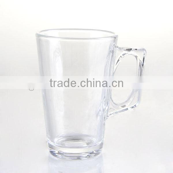 2016 New Style Clear Glass Tea Cups with Handle