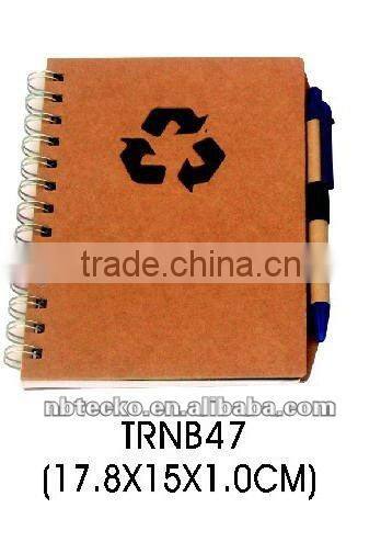 Lovely design ECO friendly Recycled spiral paper notepad
