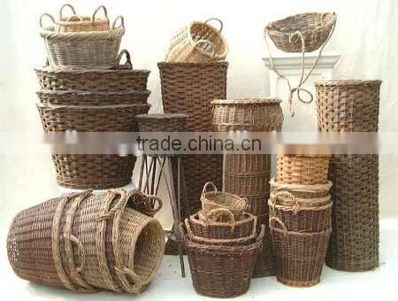 wholesale large willow House stair storage baskets or wicker step basket
