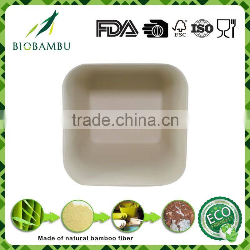Bio-degradable welcome eco-friendly bamboo fiber food bucket