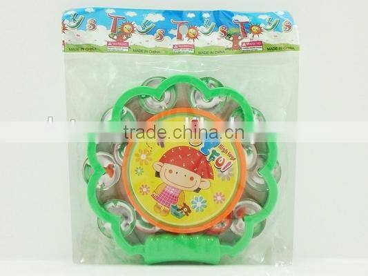 Baby tambourine musical instrument toys plastic mini tambourine