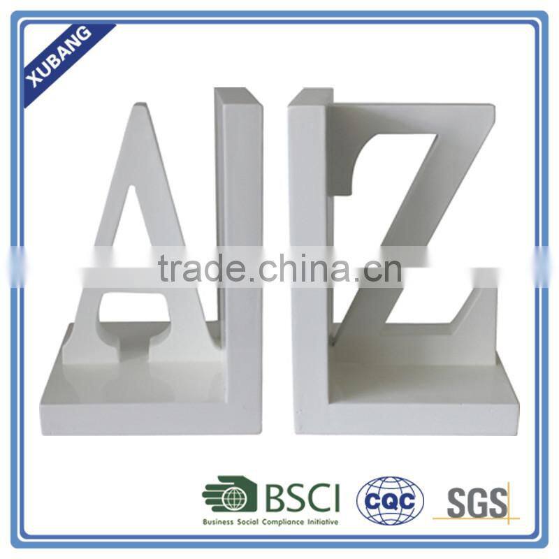 New Design Poly Resin A,Z Letter Bookend Figurine