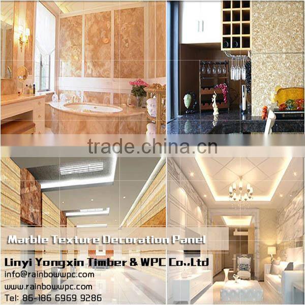 011 Factory price marble texture Bathroom wall covering panels decorative panel