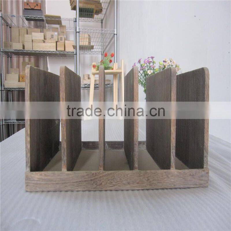 2015 High Quality Wood Magazine Rack Wooden Paper File Holder