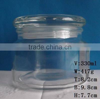 330ml 530ml 730ml promotional glass candle wax candy jar