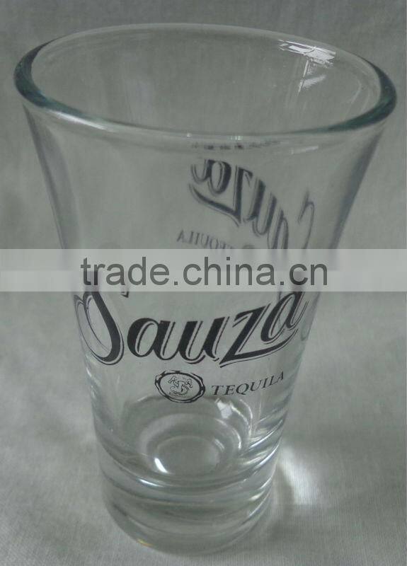 Round bottom tequila shots glass