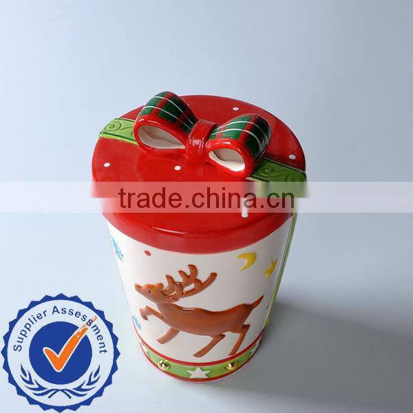 Christmas Items Reindeer Canister