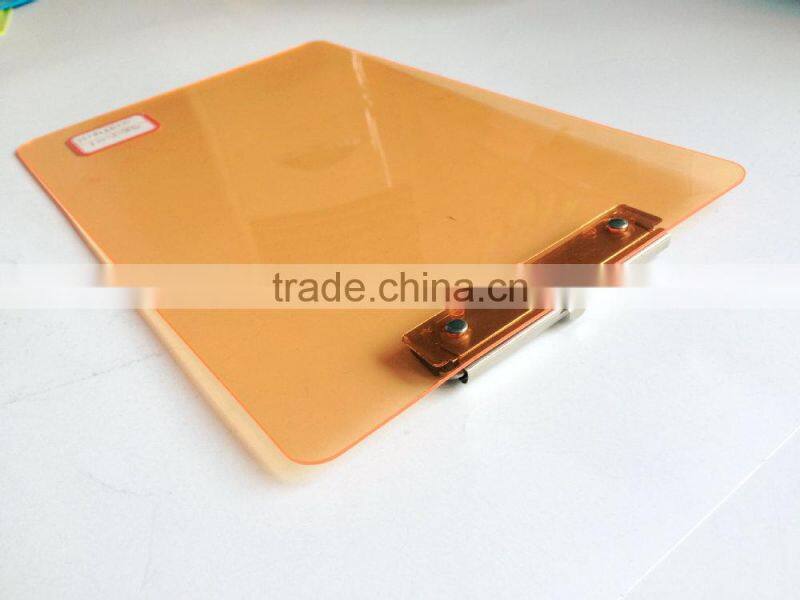 A4 PS pure orange clipboard for school and office