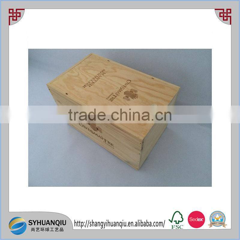 Hand made vintage wooden wine crate wholesale,wooden wine boxes for sale