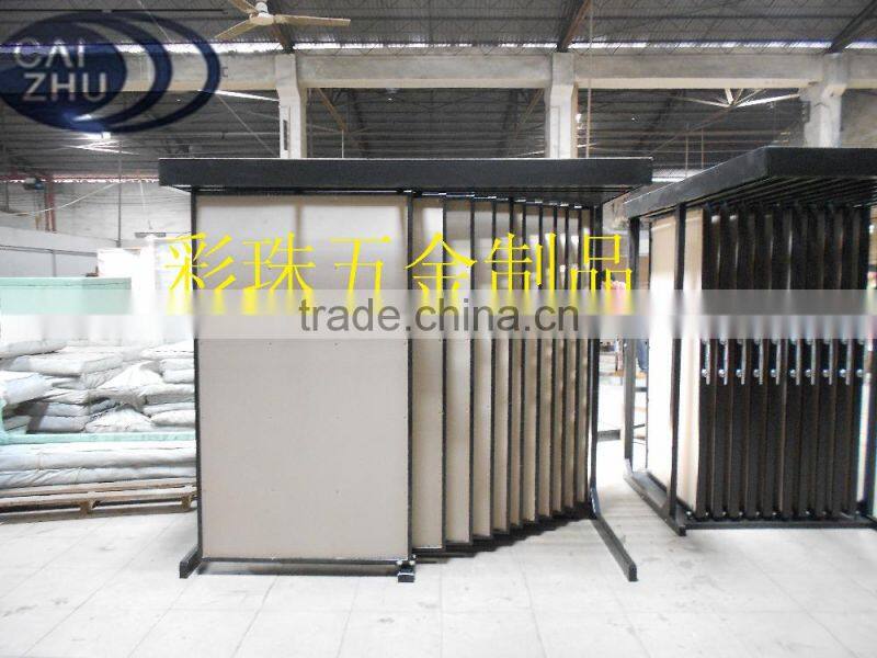 2016 hot sale unique hanging tile display rack
