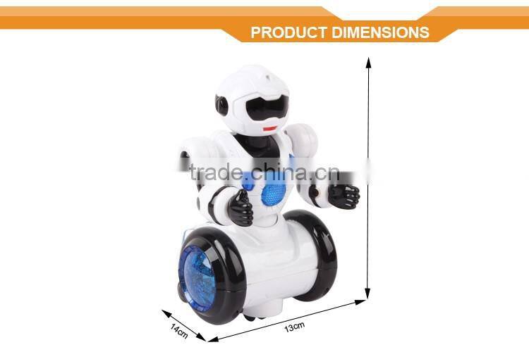 Bump and go battery operated light up Dancing robot toy