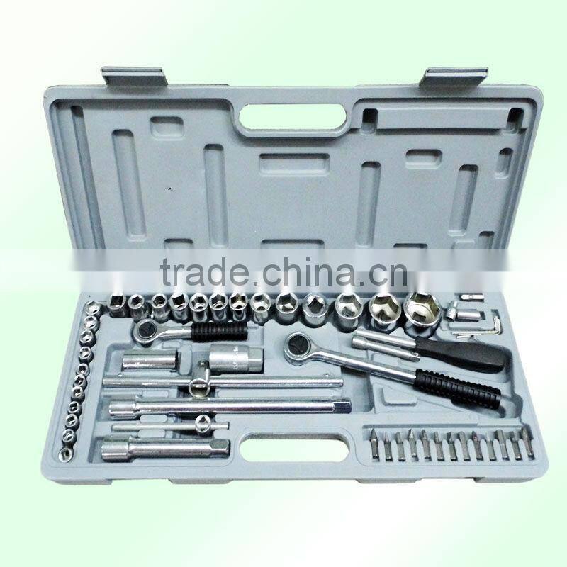 D6001-3 TS-0702 52pcs 1/4'&1/2" dr. 24pcs socket tool wrench/spanner set