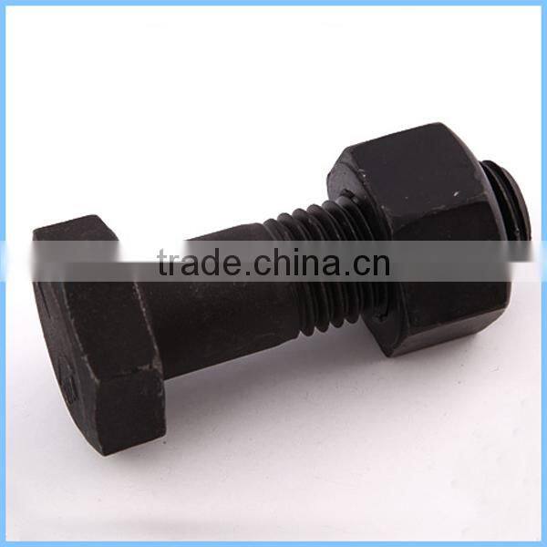 Grade 8.8 DIN931 DIN934 carbon steel bolt and nut