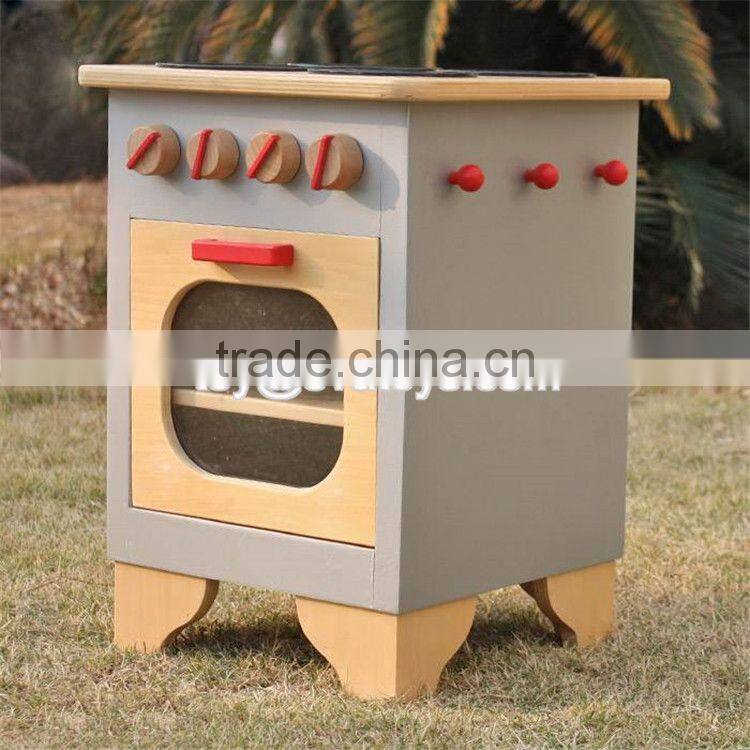 Pretend play kitchen toys wooden kids cooking set W10C301