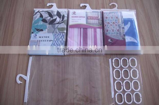 2016 EU and USA best choose and fashionable priting shower curtain/bath curtain with lowest price