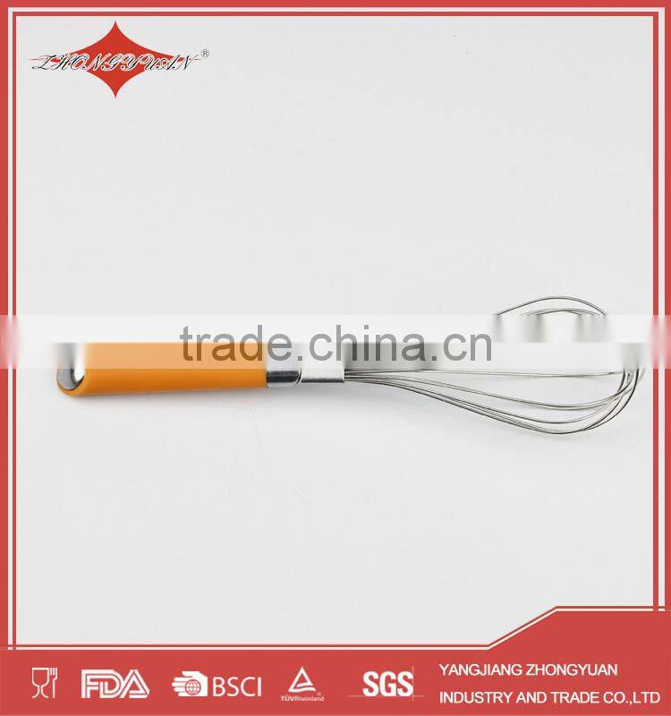 stainless steel kitchen egg whisk with ps handle