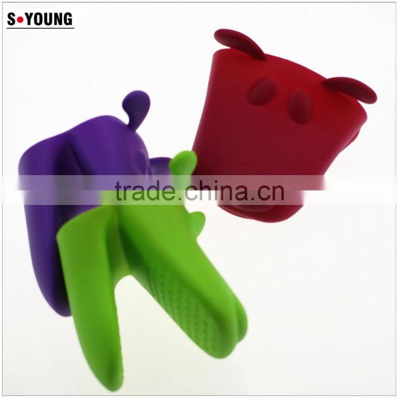 10106 dog head shape Silicone Heat Resistant Grilling BBQ Gloves for Cooking, Baking