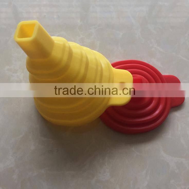 100% food grade collapsible silicone funnel Foldable Funnel