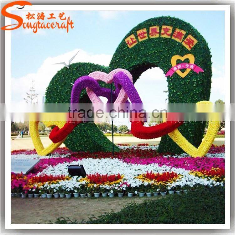 Customized garden decoration artificial topiary factory customized topiary frame animals