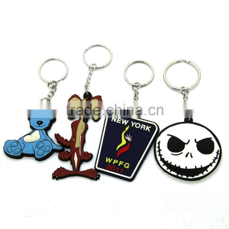 Beautiful new design popular gift 3D Customize Shaped cute Soft PVC Keychain for VW GTI Golf
