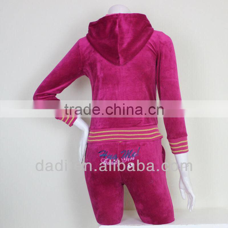 Velvet Pants And Jacket Sets