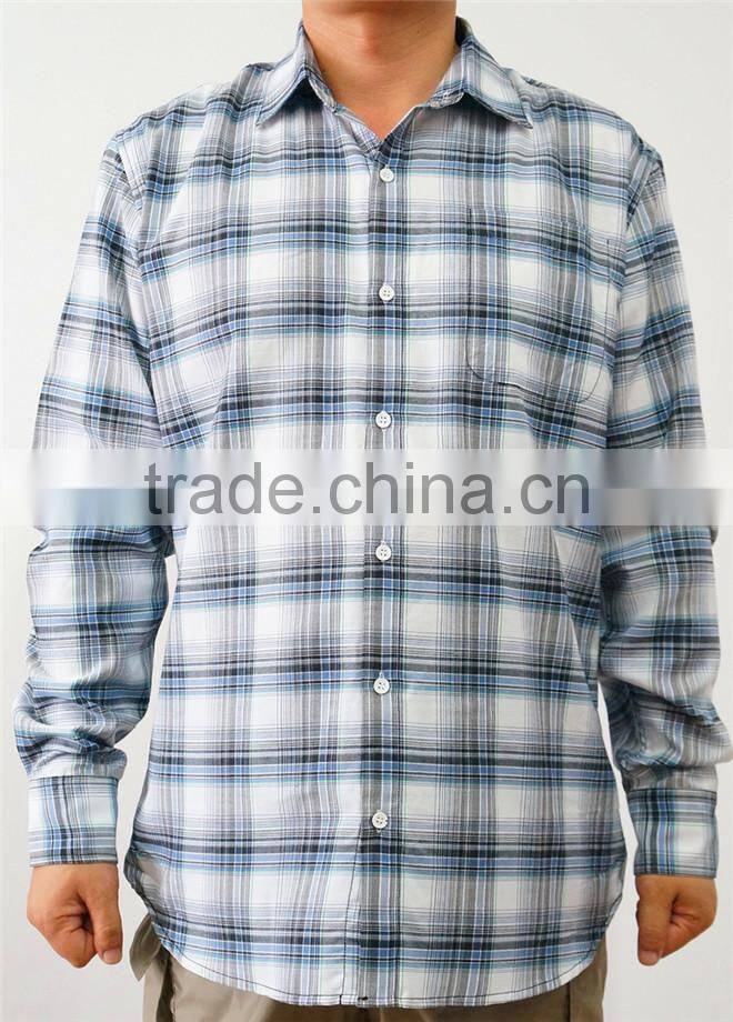 100% cotton yarn dye long sleeve shirt, men long sleeve shirt, spring/fall shirt