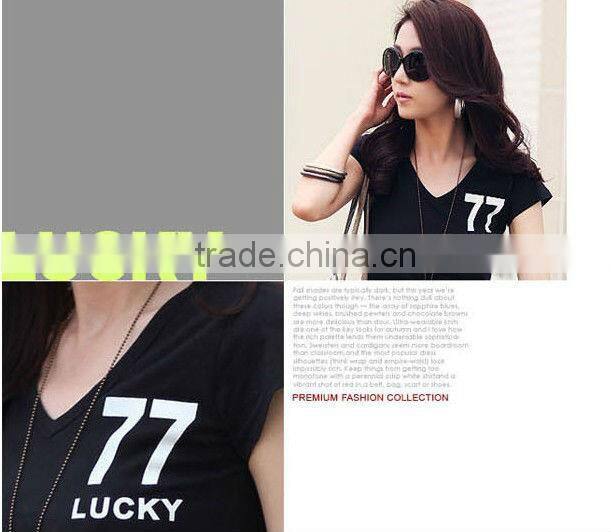 O neck t shirts white women ladies girls 2013