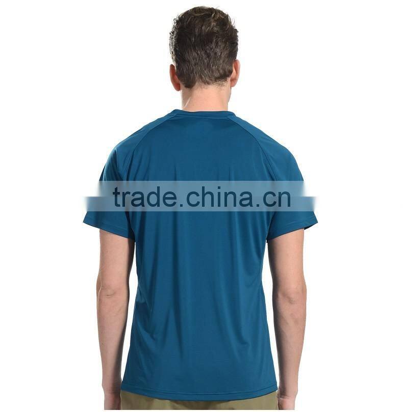100% Polyester running t shirt fitness gym fit t shirt quick dry men t shirt