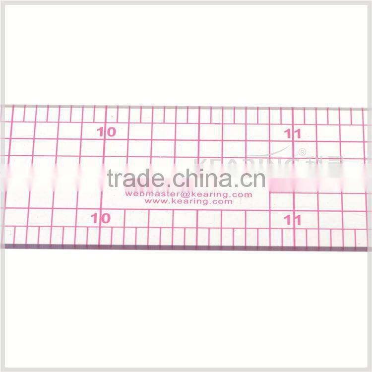 Chinese factory direct wholesale 1.2mm thick sandwich line printing 12" long garment ruler for sewing #B-60
