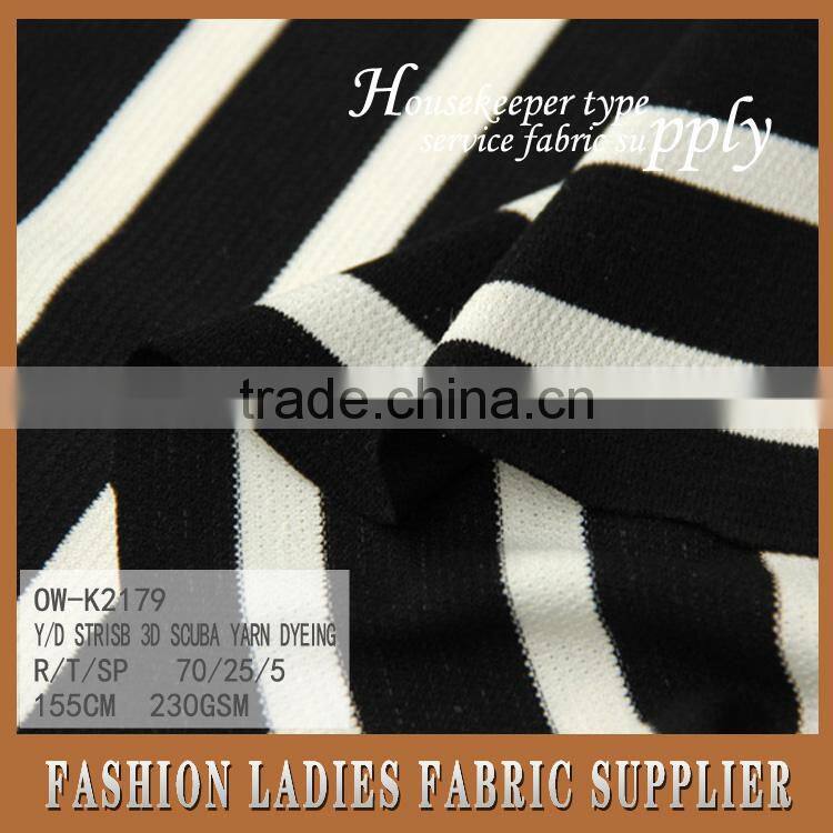 Y/D stripe 3D scuba yarm dyeing,wholesale for used clothing