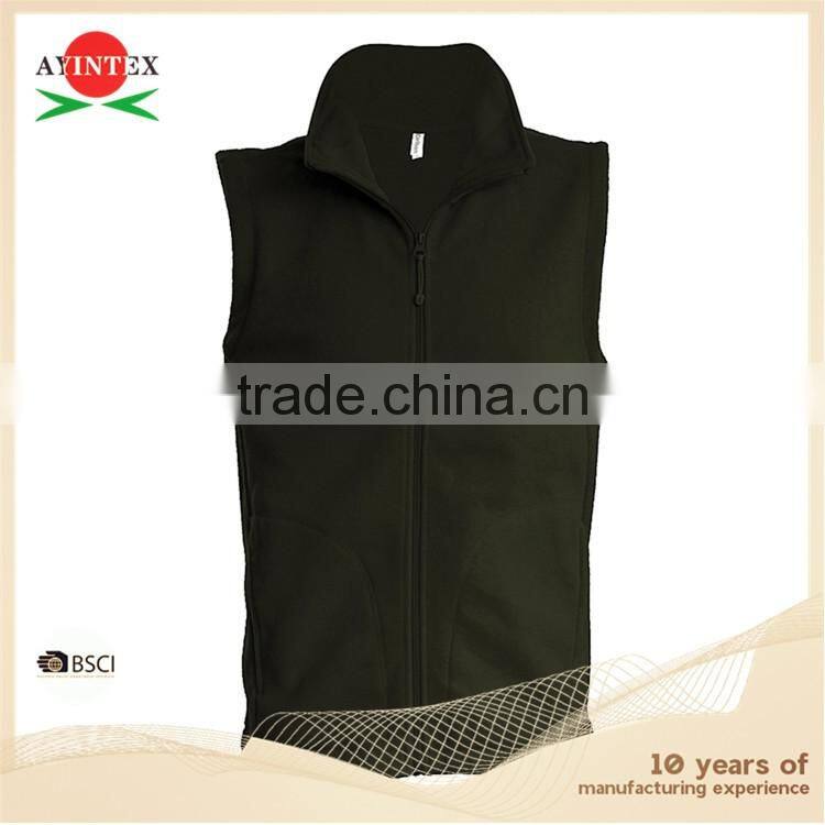 Manufacturer Men's polar fleece sleeveless vest
