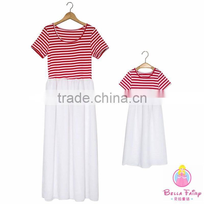 Wholesale mother and daughter matching dresses mommy and me clothing