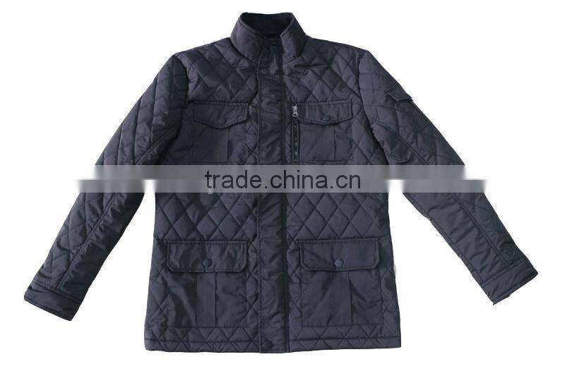 2016 European fashion cheap men winter quilted jacket