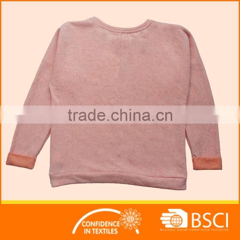 Customized Foil Printed Kids Round Hoodie Sweatshirts