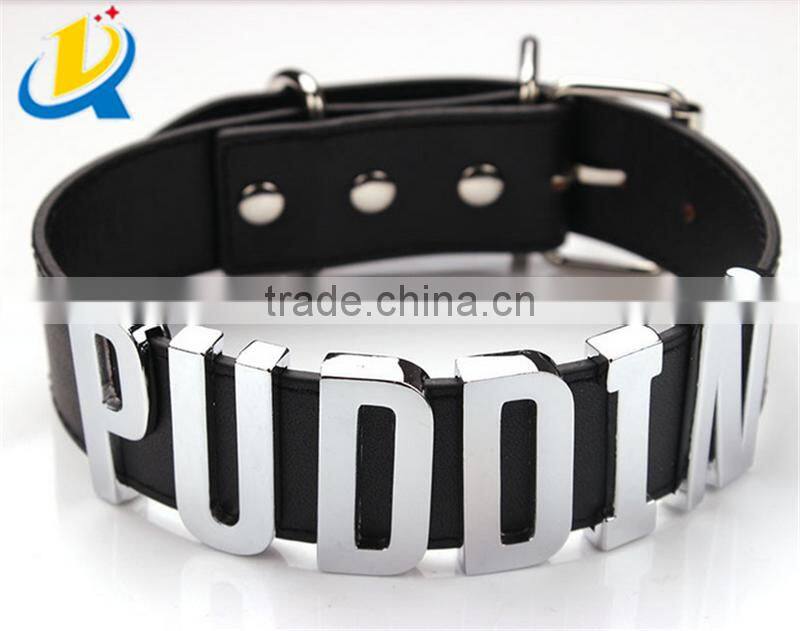 PUDDIN YES SIR for Suicide Squad Harley Quinn choker necklace leather choker necklace leather